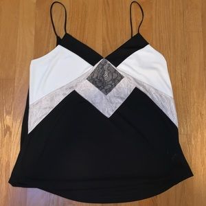 EXPRESS Lace Polyester Tank Top Size Large